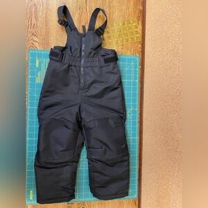 Kids Black Snow Bib